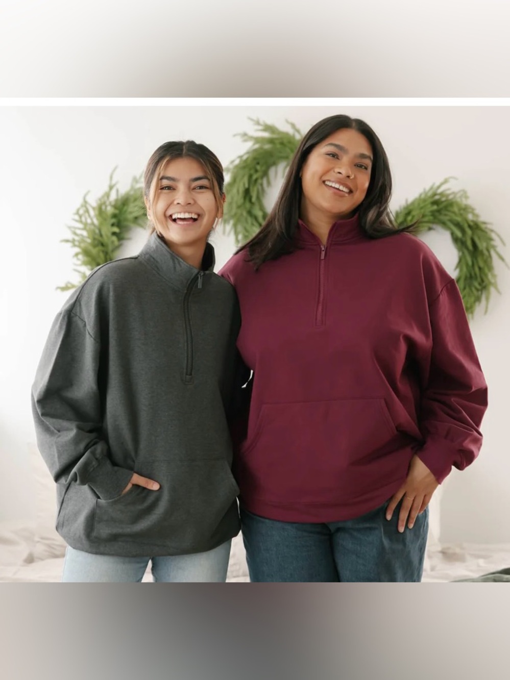 BNWT SMASH + TESS Arin 1/4 Zip Sweatfleece Top